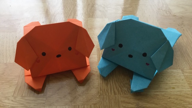 折り紙で動物園 かわいい折り方の手順を公開 子犬 ふせ の折り方 ハルブログ