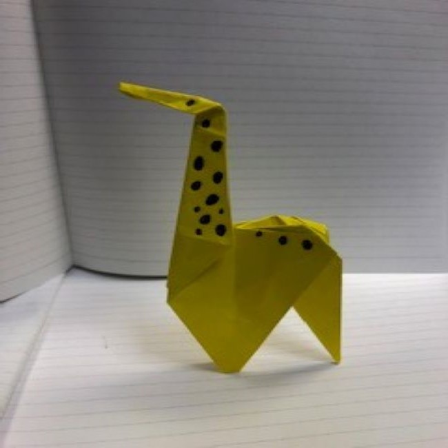 折り紙動物園 きりんの折り方 ハルブログ