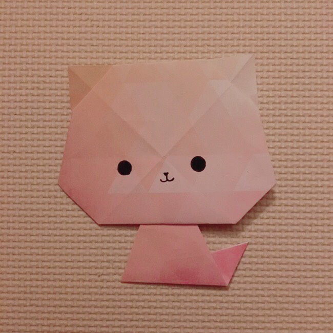 可愛いネコの折り方を写真で紹介します ハルブログ