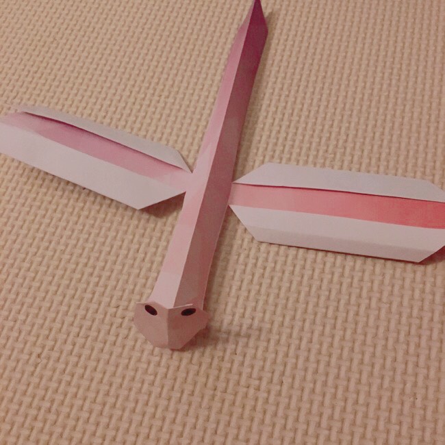 折り紙のトンボの折り方 超簡単 お子さんと一緒に折れる折り紙 ハルブログ