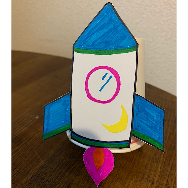 紙コップ工作 ロケットの作り方 簡単アレンジも 写真で手順を公開 ハルブログ