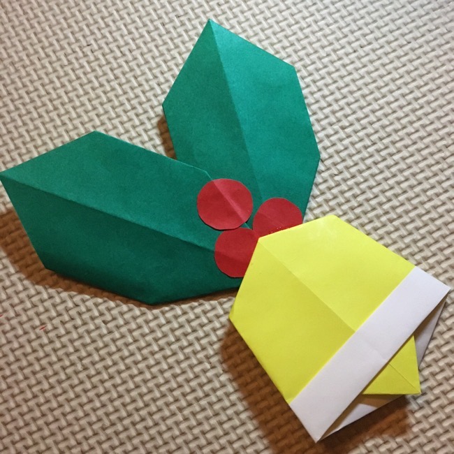 折り紙クリスマスベルの折り方 ハルブログ